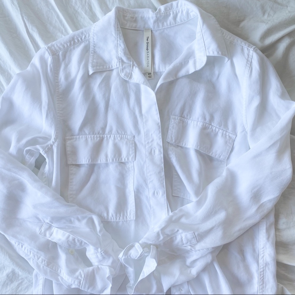 ✨ Babaton Utility Shirt White